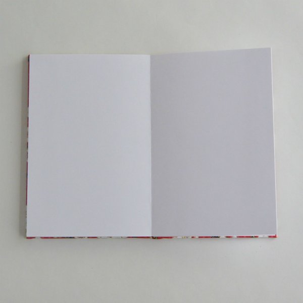 画像2: 御城印帖「梅 紅梅」、蛇腹は和紙/表紙に布地使用 (2)