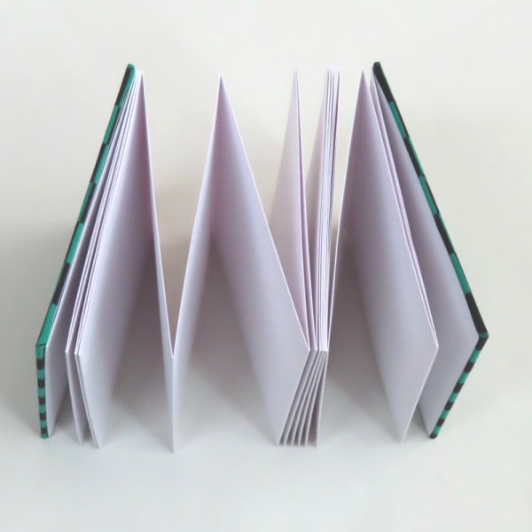 御城印帖「市松模様 緑黒」