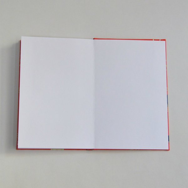 画像2: 御朱印帳「日本柄 赤」、蛇腹は和紙/表紙に布地使用 (2)